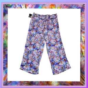 HELIUM LONDON ☆ TIE DYE PRINT ☆ PAPERBAG WIDELEG PANTS ☆ 3x ☆ NWT
